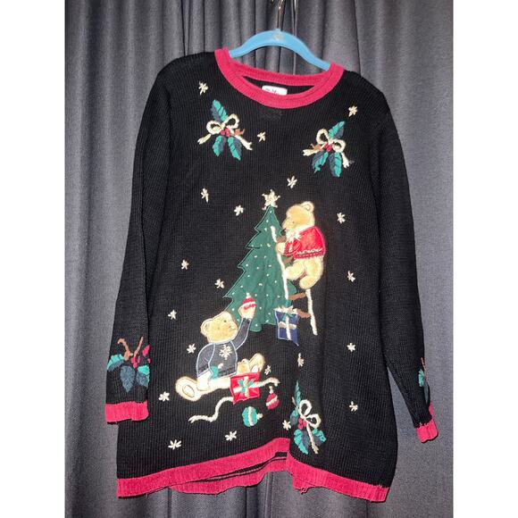 Ugly Christmas Sweater Xmas Size Medium Vintage - Picture 1 of 3